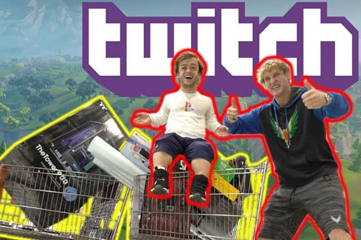 Fortnite : Logan Paul sur Twitch